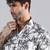 White hawaiian printed shirt