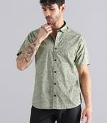 Light green paisley shirt