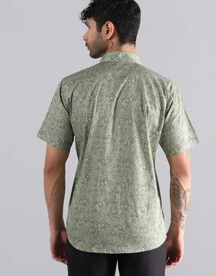 Light green paisley shirt 2