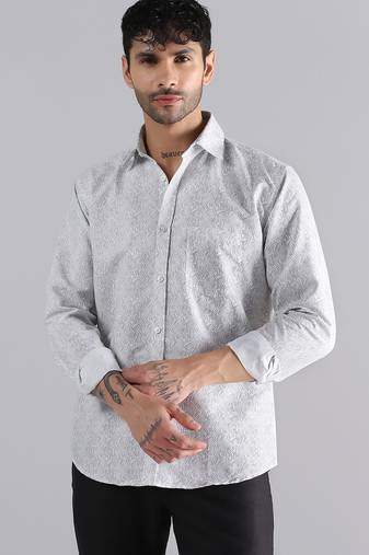 White shirt with subtle swirl