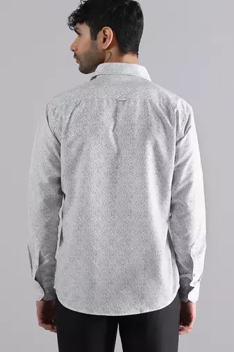 White shirt with subtle swirl
