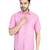 Pink half sleeves casual shirt