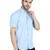 Blue half sleeves casual shirt