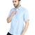 Blue half sleeves casual shirt