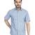 Blue half sleeves casual shirt