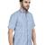 Blue half sleeves casual shirt