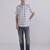 Blue check casual shirt