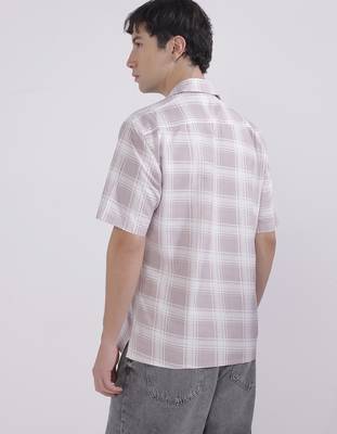 Regular fit casual check shirt 2