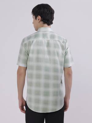 Regular fit casual check shirt 2