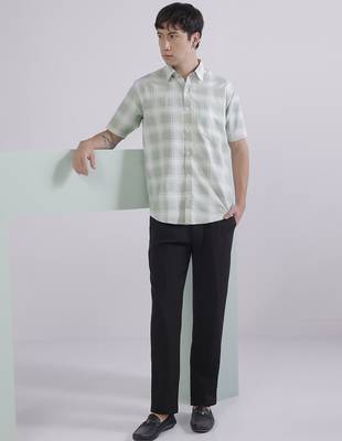 Regular fit casual check shirt 3