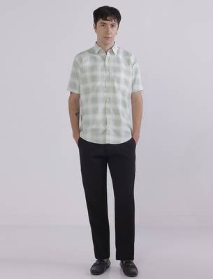 Regular fit casual check shirt 4