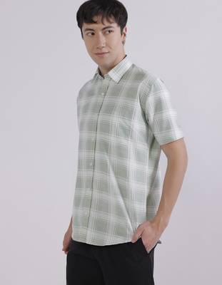 Regular fit casual check shirt 5