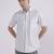 Grey stripes casual shirt