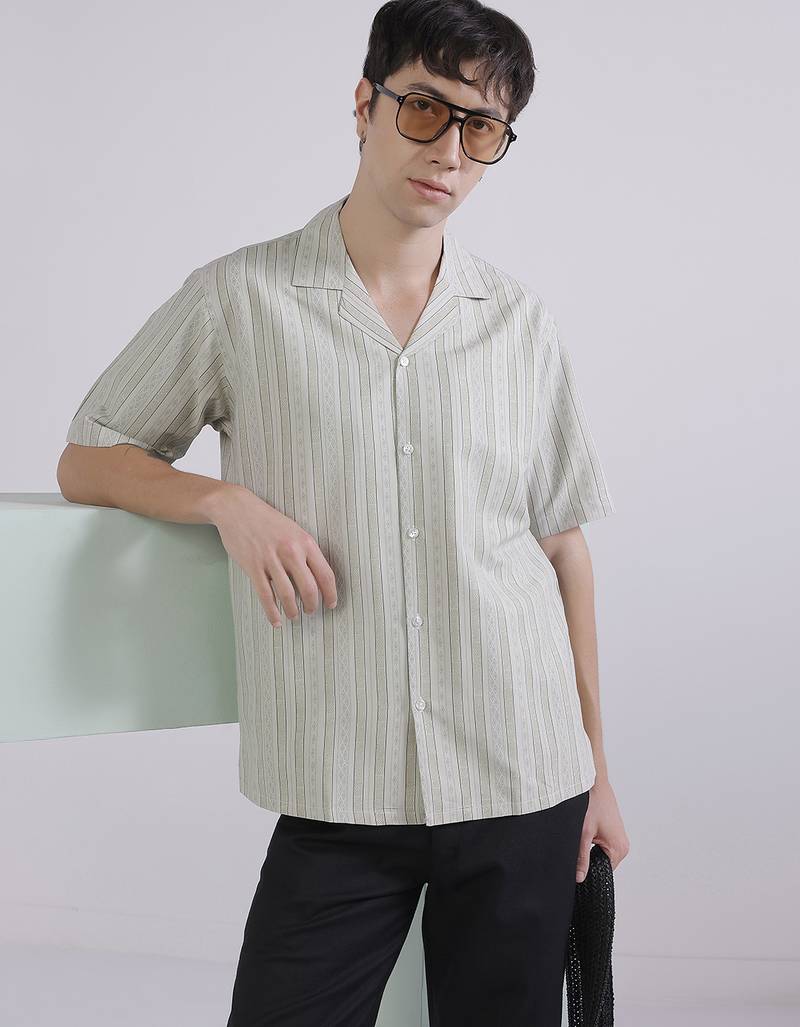 Mens boxy casual shirt