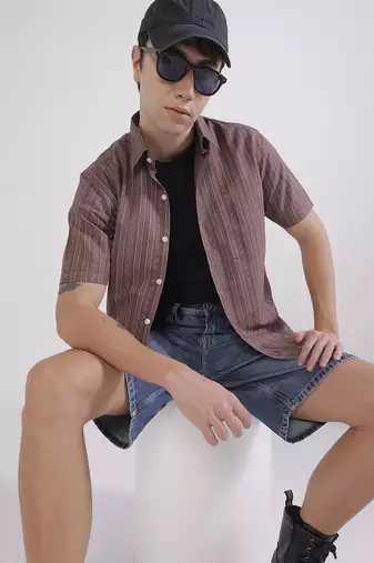 Mens boxy casual shirt