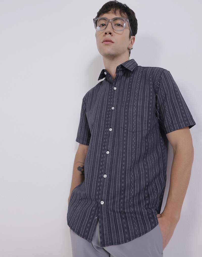 Mens casual boxy shirt