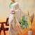 Off white printed art silk ethnic saree with blouse piece