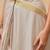 Off white printed art silk ethnic saree with blouse piece