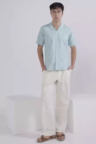 Mens casual boxy shirt