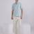 Mens casual boxy shirt