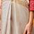 Off white printed art silk ethnic saree with blouse piece