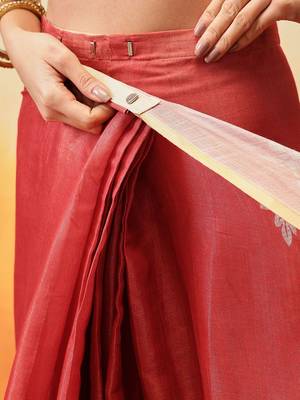Black printed tissue traditional saree with blouse piece 5