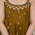 Olive green vichitra silk embroidered anarkali gown set with dupatta