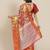 Red woven tissue party wear saree with blouse piece