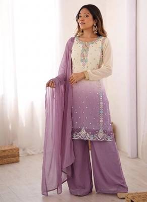 Heavy Embroidery Work Top-Bottom With Dupatta Party Wear Suit Set 1