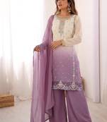 Heavy Embroidery Work Top-Bottom With Dupatta Party Wear Suit Set