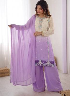 Heavy Embroidery Work Top-Bottom With Dupatta Party Wear Suit Set 2