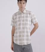 Mens check casual shirt