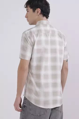 Mens check casual shirt