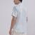 Blue linen collared shirt
