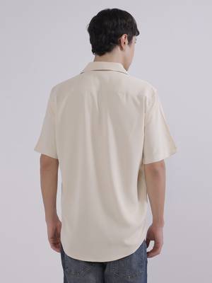Mens beige japanese shirt 2