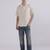 Mens beige japanese shirt