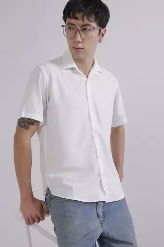 Mens white japanese shirt
