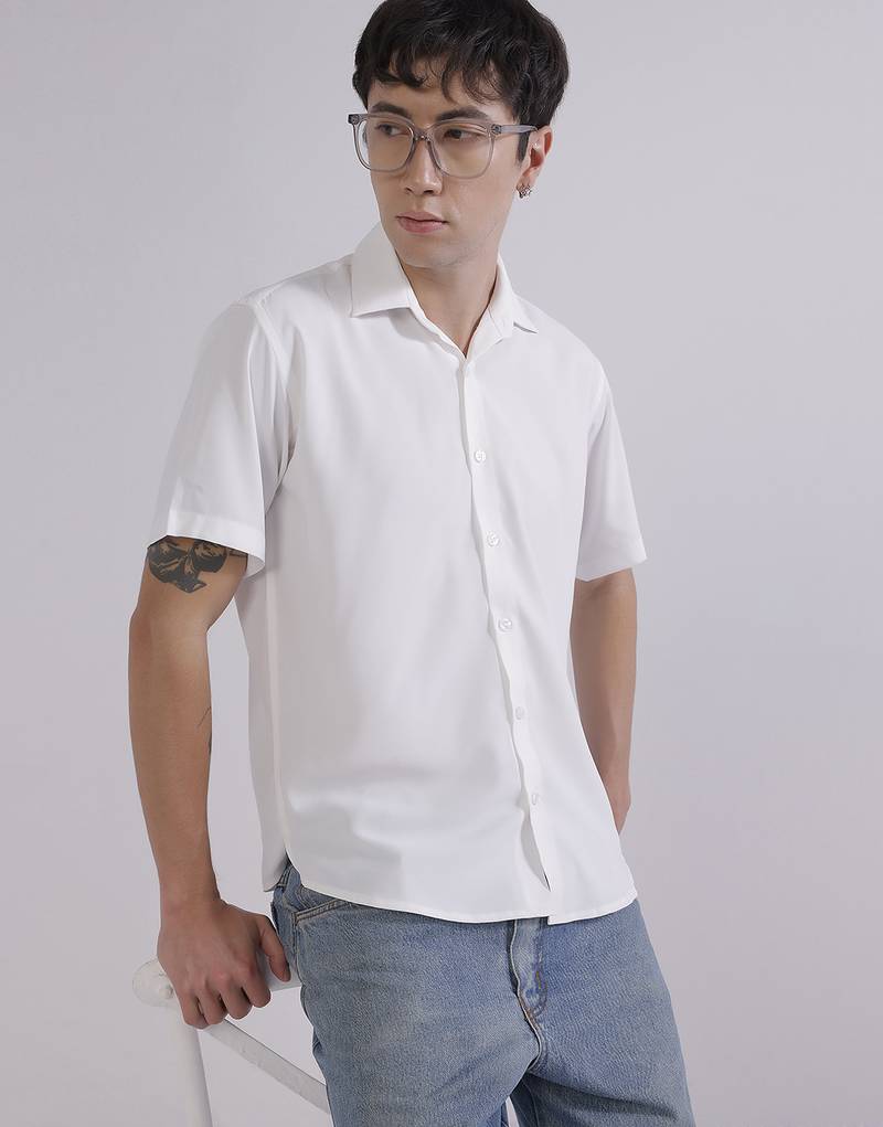 Mens white japanese shirt
