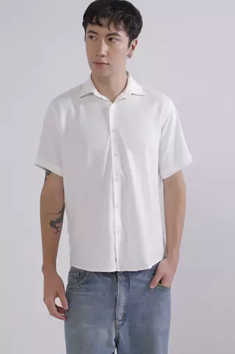Mens white japanese shirt