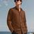 Men's chocolate brown solid cotton shirt