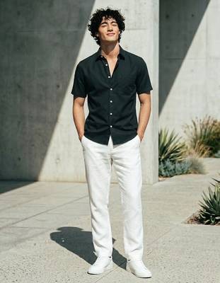 Men's black boxy fit shirt 3