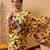 Yellow printed cotton blend ethnic saree with blouse piece