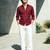 Solid maroon cotton shirt for men
