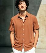 Men's mustard boxy fit shirt