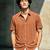 Men's mustard boxy fit shirt