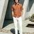Men's mustard boxy fit shirt