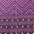 Navy blue printed cotton blend ethnic saree with blouse piece