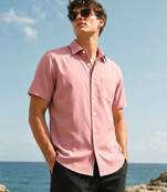 Men's pink boxy fit shirt