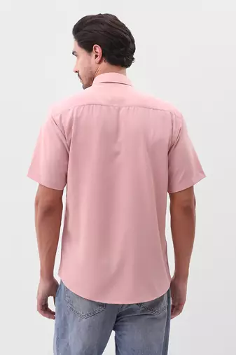 Men's pink boxy fit shirt