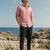 Men's pink boxy fit shirt